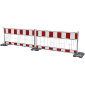 Panel fence | according to TL | film RA2/B | length: 2.00 m | red / white